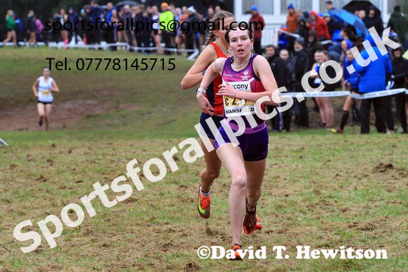 Junior Womens 2023 National Cross Country Relays, Berry Hill Park, Mansfield.  Photo: David T. Hewitson/Sports for All Pics